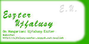 eszter ujfalusy business card